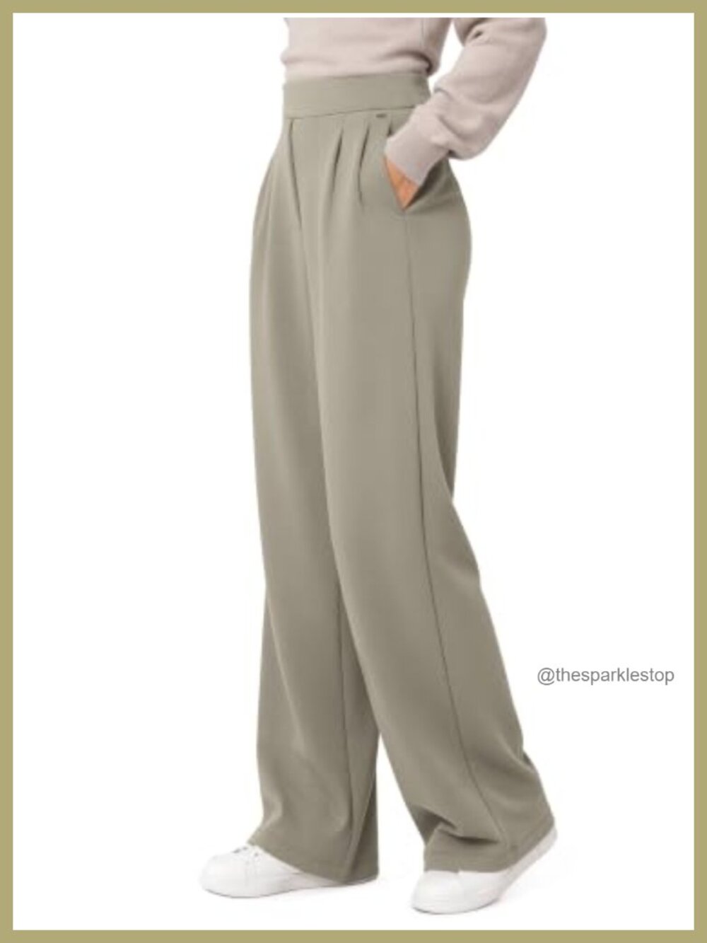 Modal Soft Wide Leg Trousers with Pockets 30" Inseam Relaxed Fit